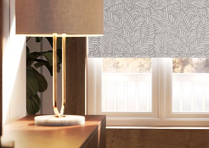 Balmy Palms (Blackout), Grey Whisp - Roller Blind - Image 5